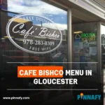 Cafe Bishco Menu in Gloucester