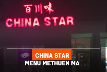China Star Menu Methuen MA with Prices & Calories