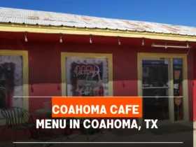Coahoma Cafe Menu in Coahoma, TX