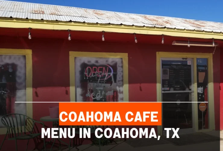 Coahoma Cafe Menu in Coahoma, TX