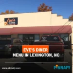 Eve's Diner Menu in Lexington, NC