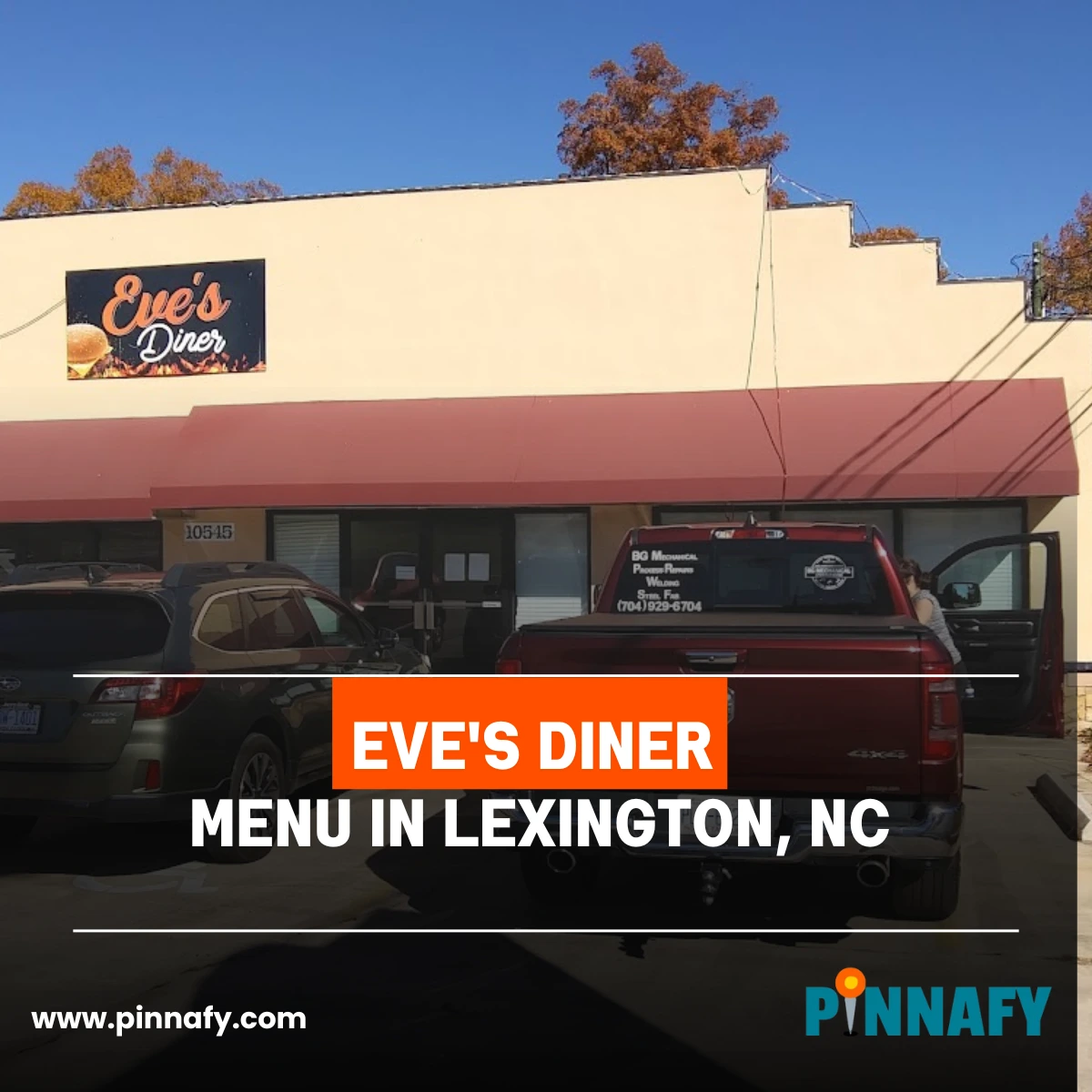 Eve's Diner Menu in Lexington, NC