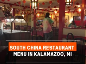 South China Restaurant Menu in Kalamazoo, MI