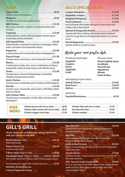 Gill's Parontha Express Menu in Oklahoma City
