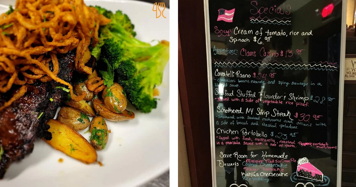 Michaelangelo's Southold Menu in NY