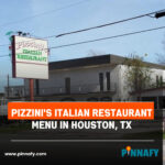 Pizzini's Italian Restaurant Menu in Houston, TX