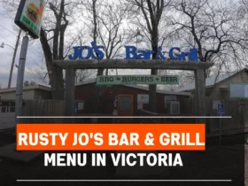 Rusty Jo's Bar & Grill Menu in Victoria