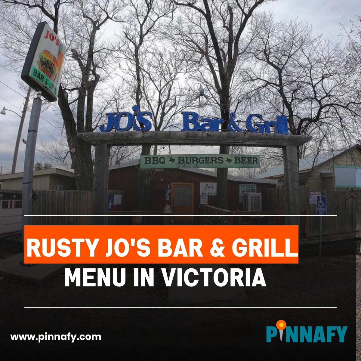 Rusty Jo's Bar & Grill Menu in Victoria