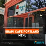 Shami Cafe Portland Menu