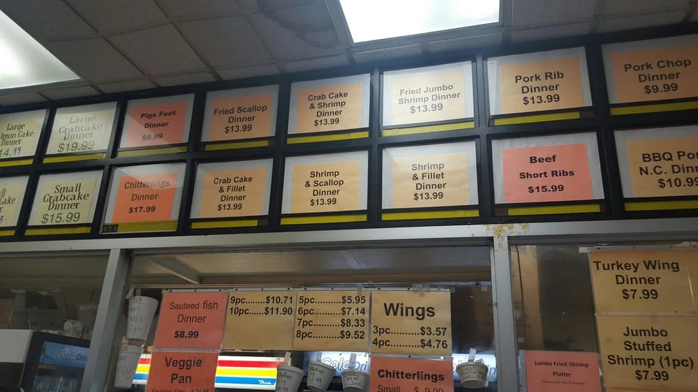 Suburban Seafood Menu in Capitol Heights, MD With Prices