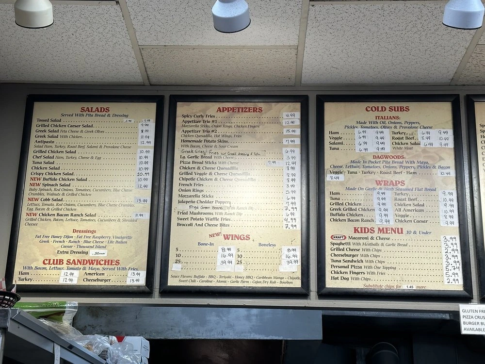Unity House of Pizza Menu in Unity, ME