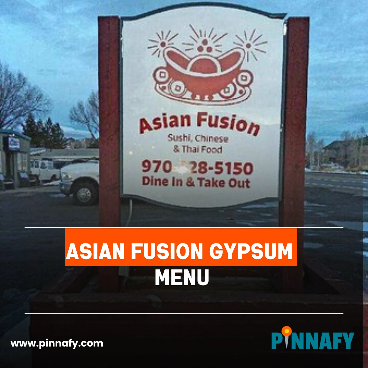 Asian Fusion Gypsum Menu