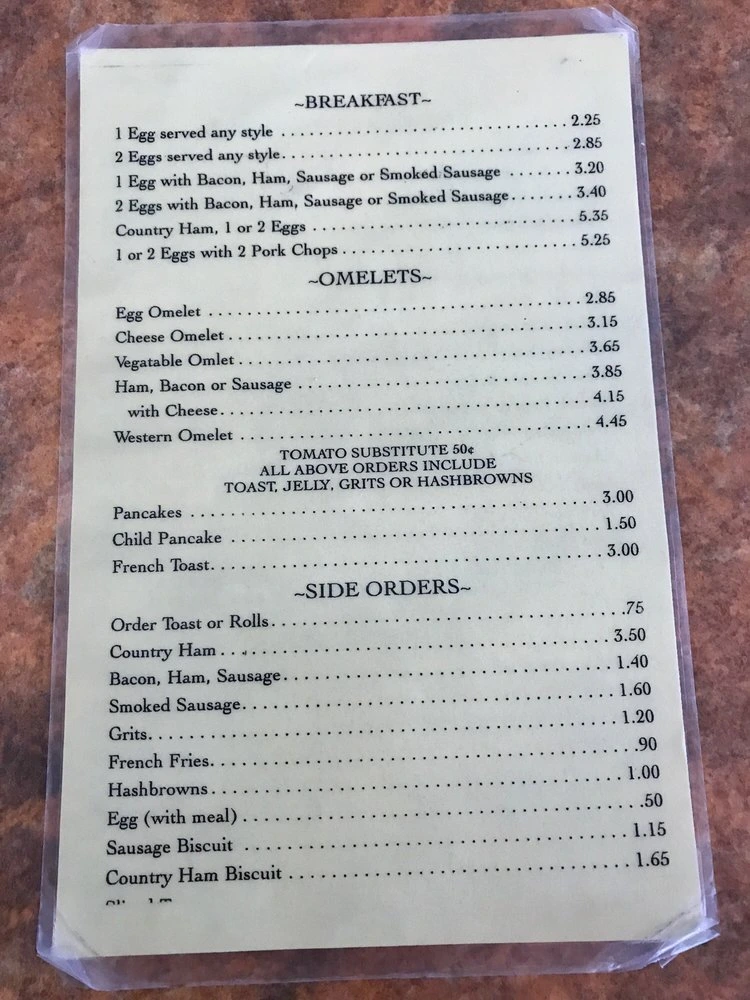 B & G Grill Menu in Goldsboro, NC