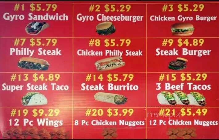 Buffalo Sam's Menu in Chicago, IL