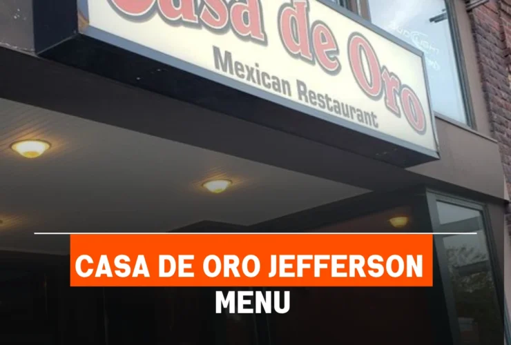 Casa De Oro Jefferson Menu