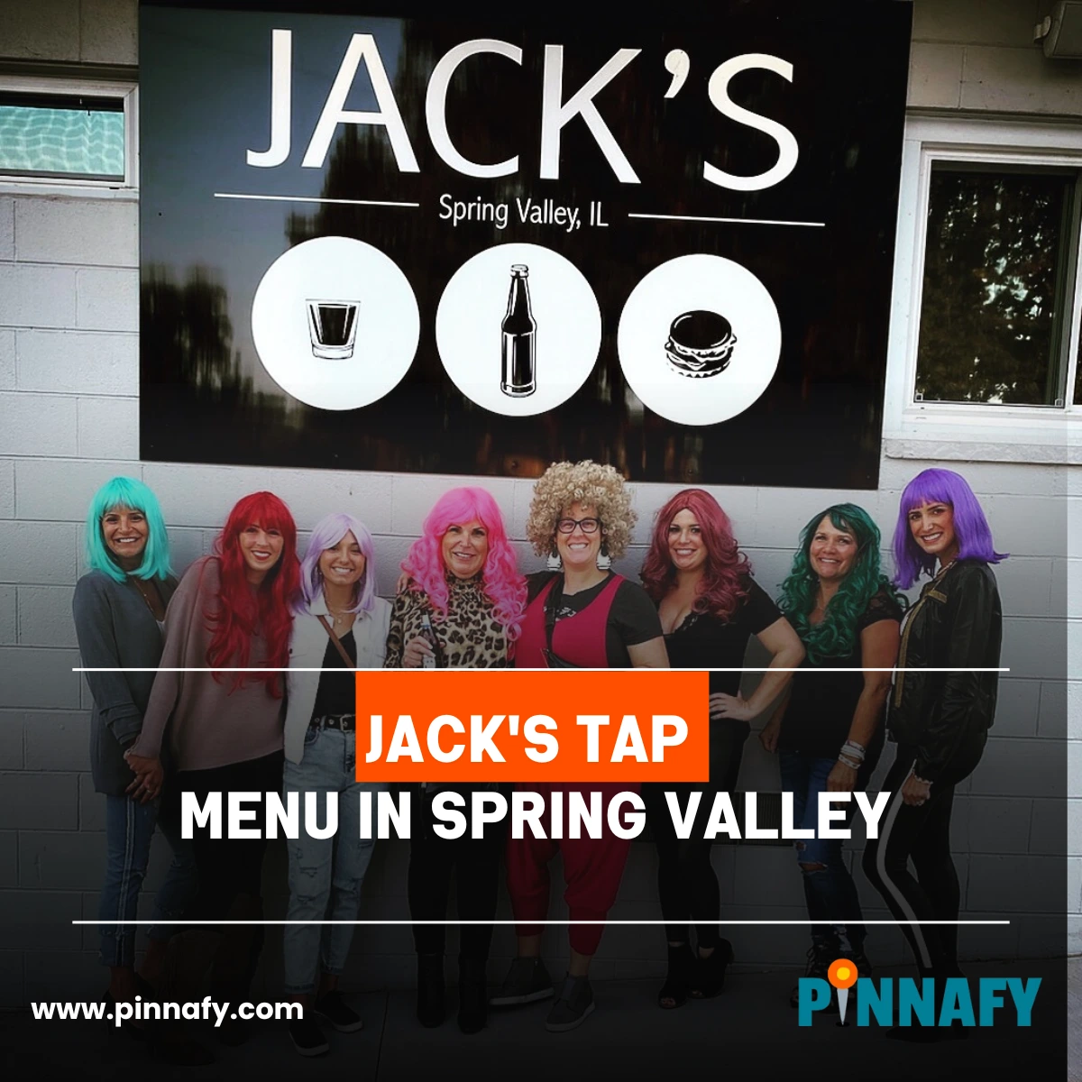Jack's Tap Menu in Spring Valley