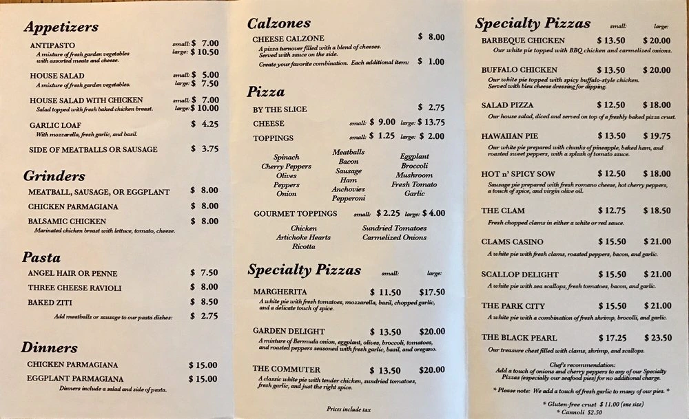 Naughty Dolphin Fairfield CT Menu With Prices
