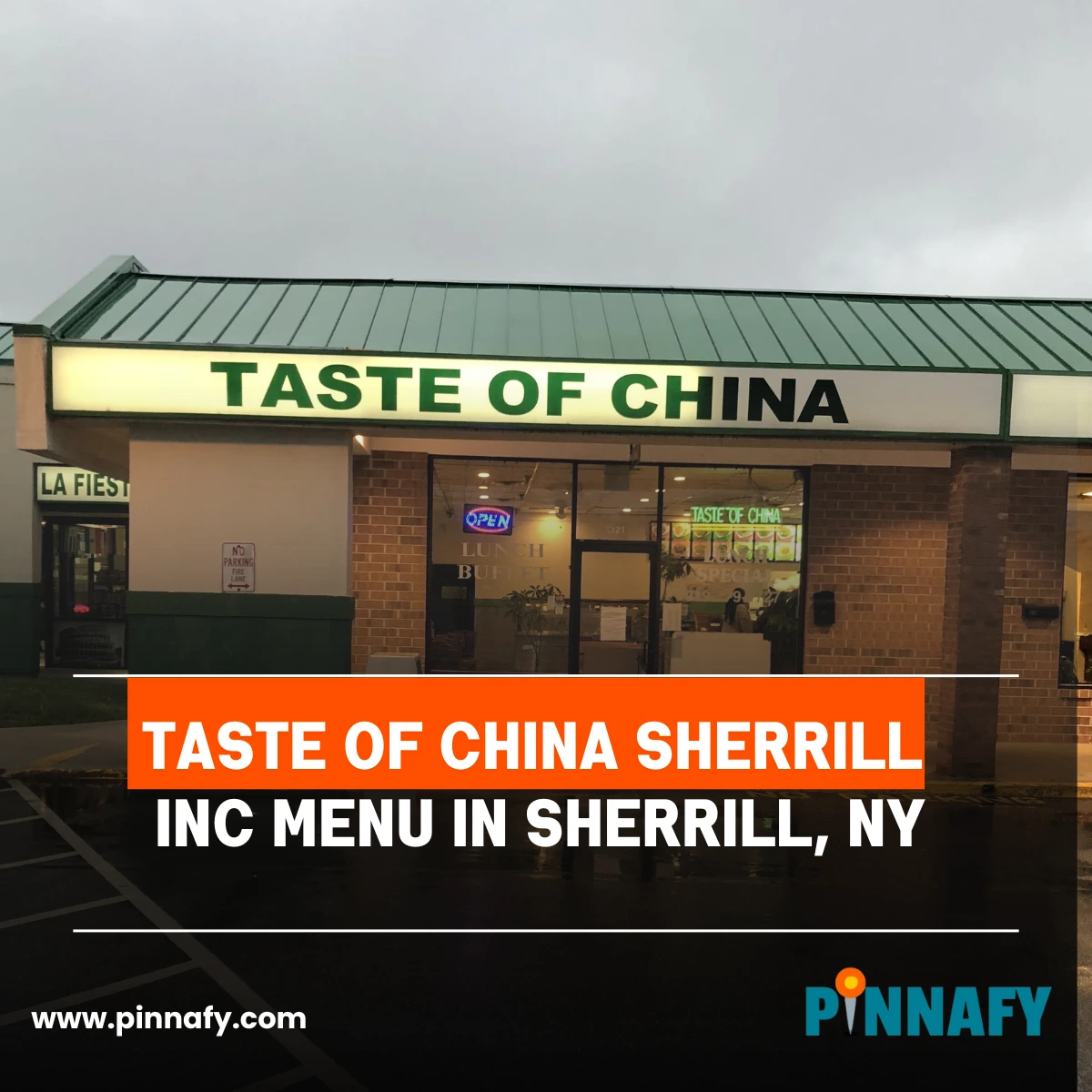 Taste of China Sherrill Inc Menu in Sherrill, NY