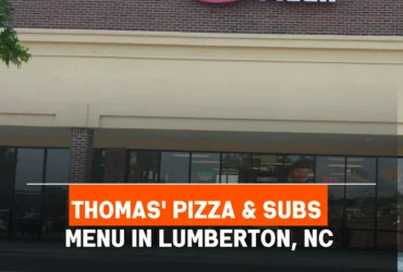 Thomas' Pizza & Subs Menu in Lumberton, NC