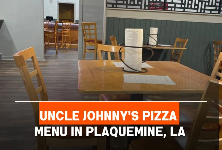 Uncle Johnny's Pizza Menu in Plaquemine, LA