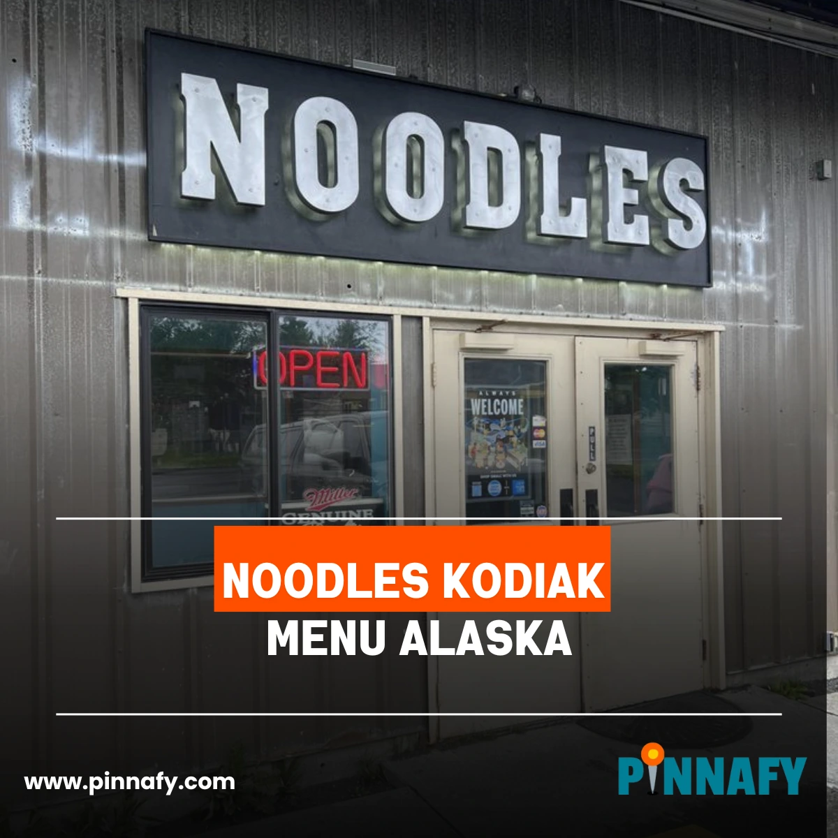 Noodles Kodiak Menu Alaska