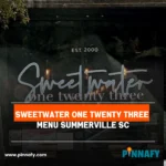 sweetwater one twenty three menu
