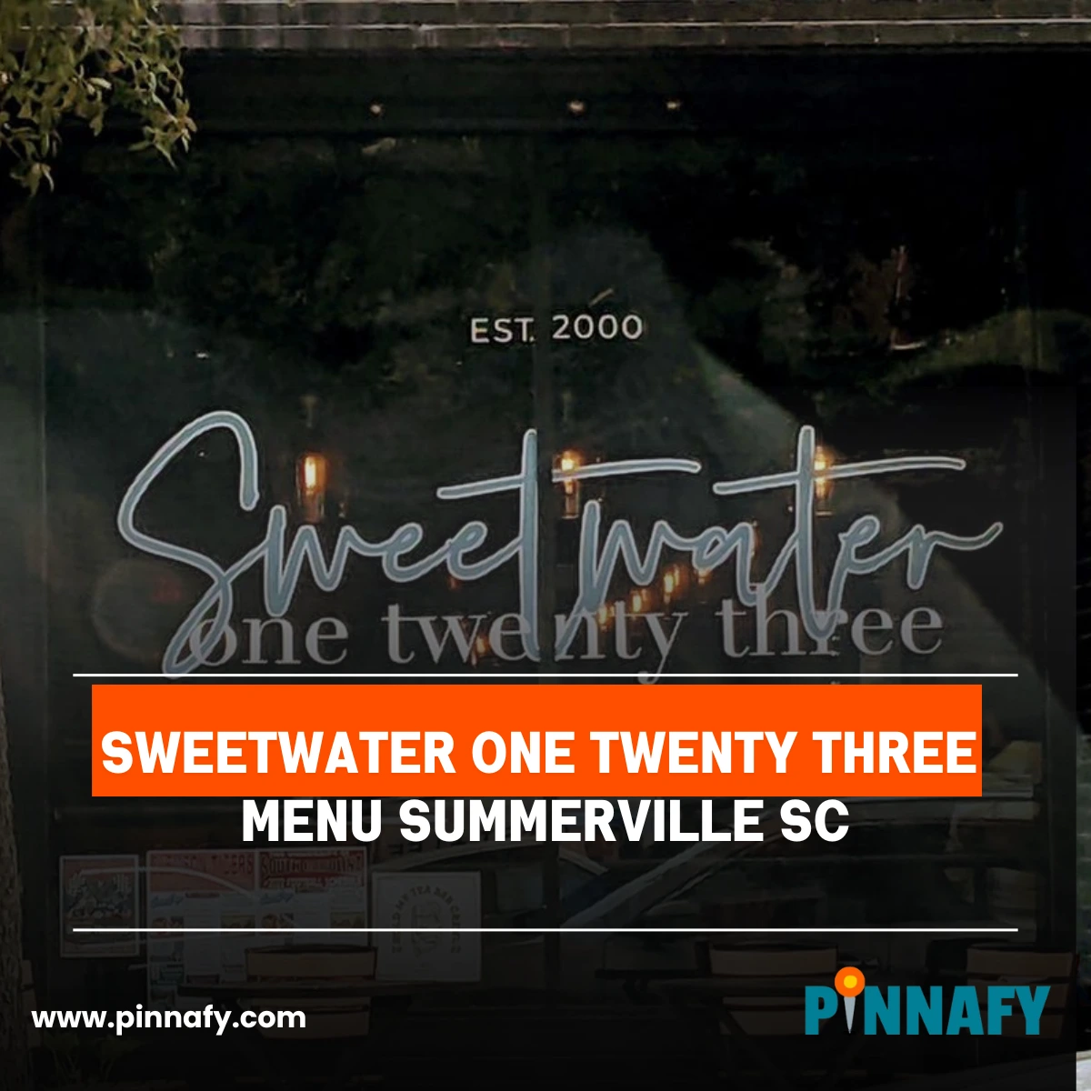 sweetwater one twenty three menu