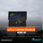 Little Cancun Franklin Menu WI