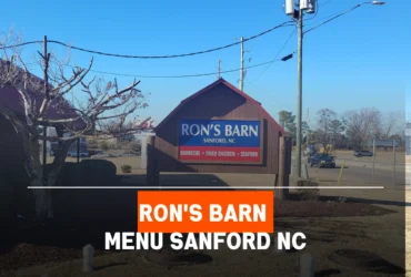 Ron's Barn Menu Sanford NC