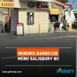 Hendrix Barbecue Menu Salisbury NC