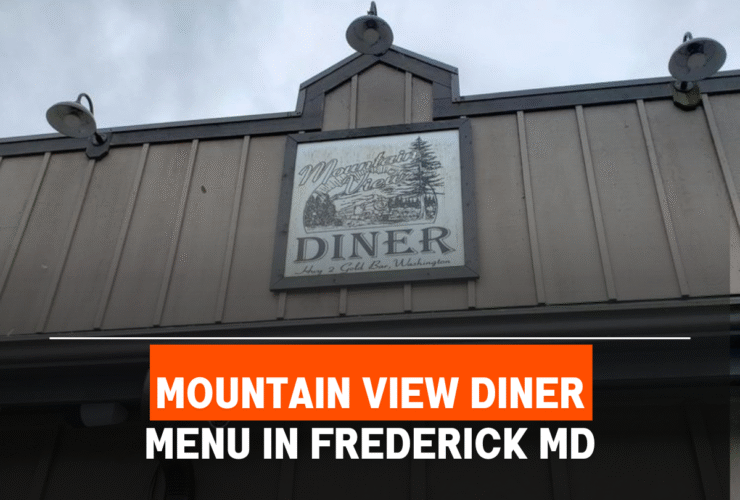 Mountain View Diner Menu Frederick MD