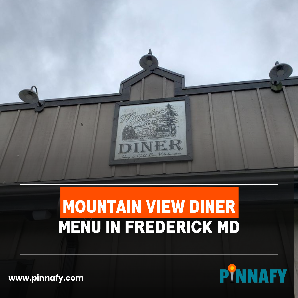 Mountain View Diner Menu Frederick MD