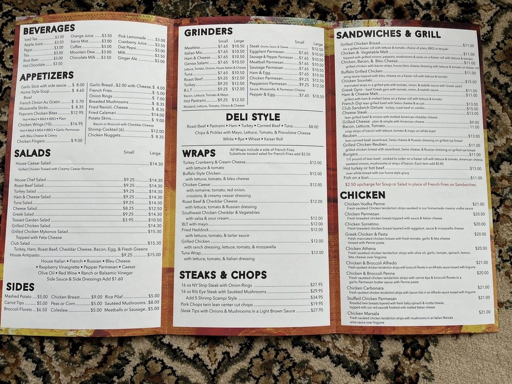 house of pizza menu gloversville new york With Prices