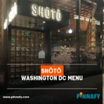 shōtō washington dc menu