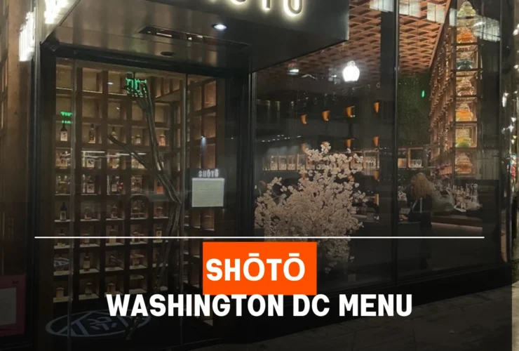 shōtō washington dc menu