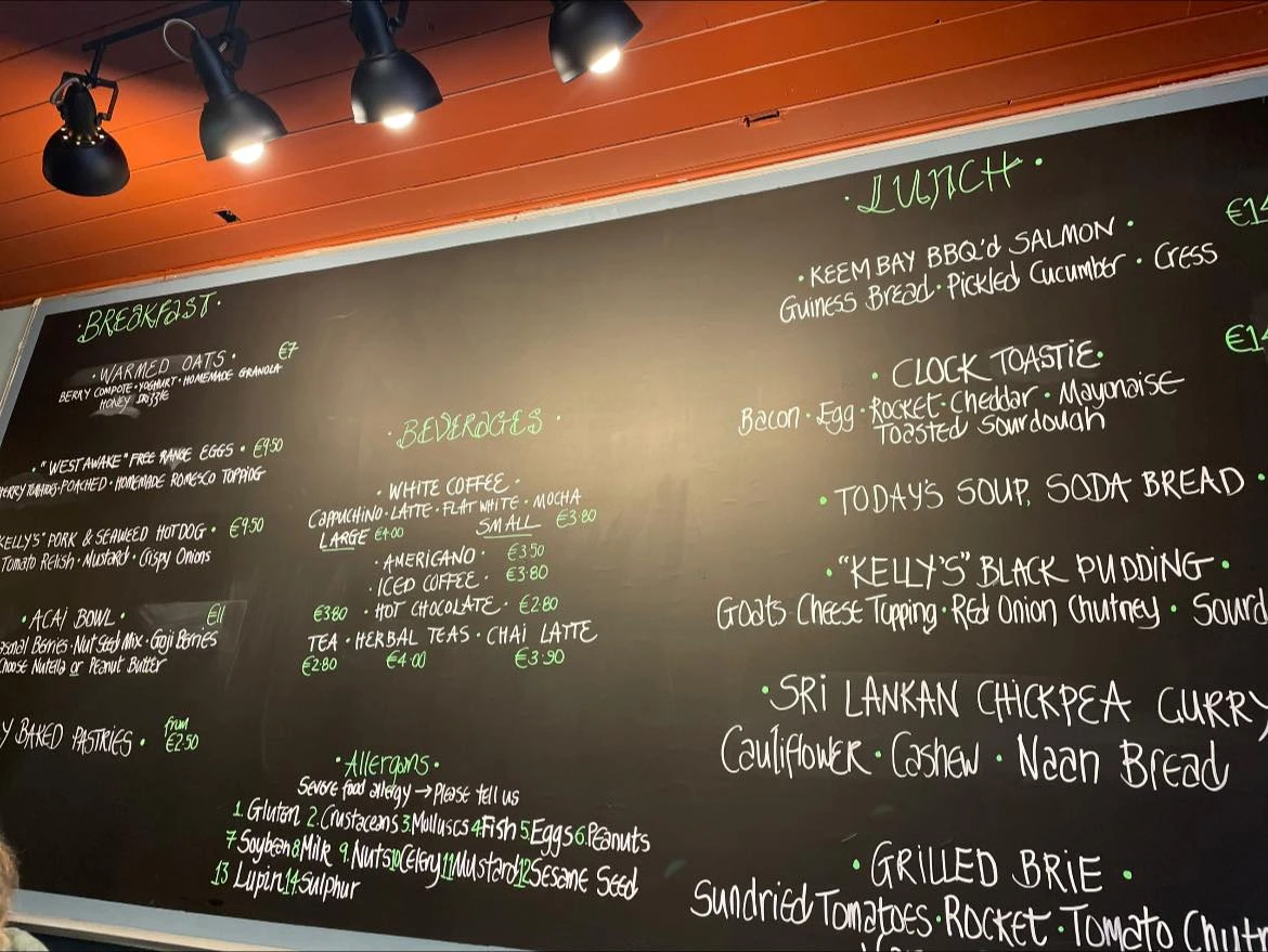 The Clock Coffee Shop Menu With Prices