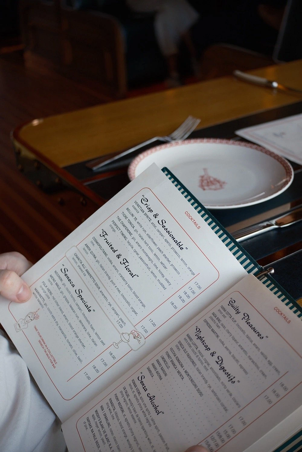 seneca trattoria menu With Prices